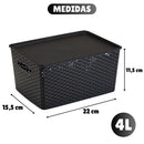 Kit 6 Organizadores 4 Litros