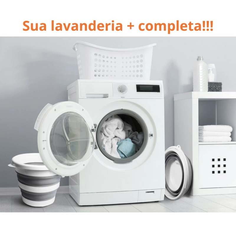 Balde e Cesto Retrátil