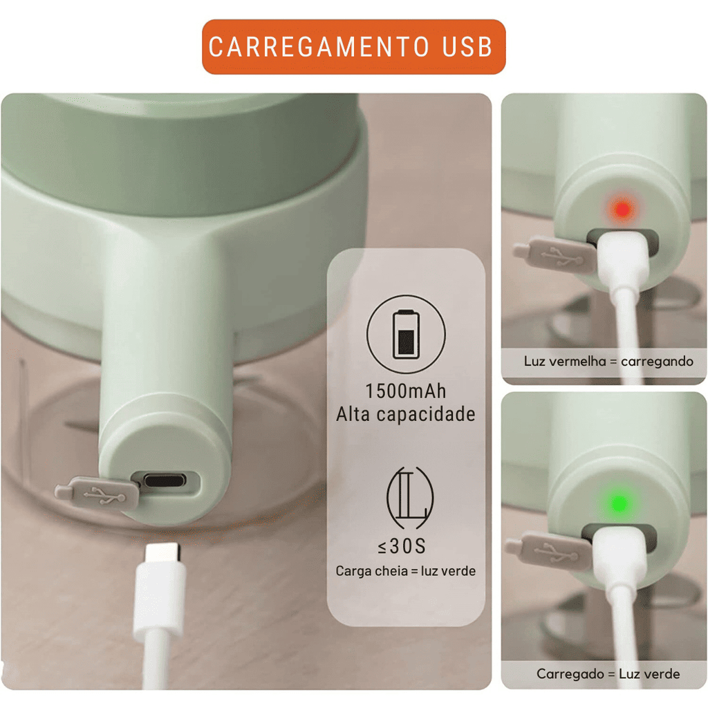 Triturador Elétrico Portátil | Compre 1 e Leve 2