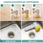 Escova Giratória MaxClean | Limpeza Profunda e Conforto Total