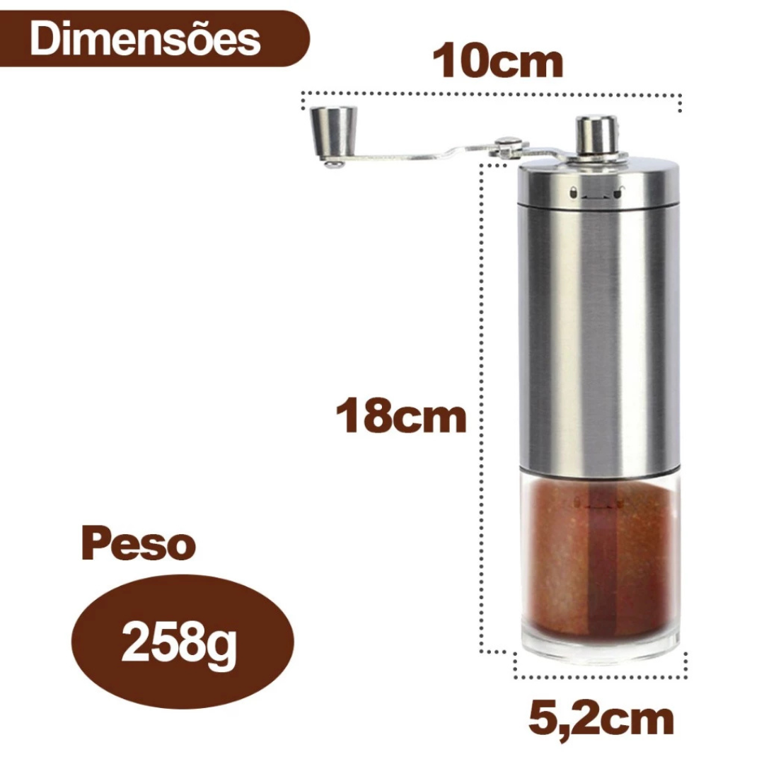 Moedor de Café Manual Granofino | Café Fresco e Saboroso em Segundos