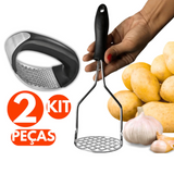Kit Espremedor e Amassador Inox