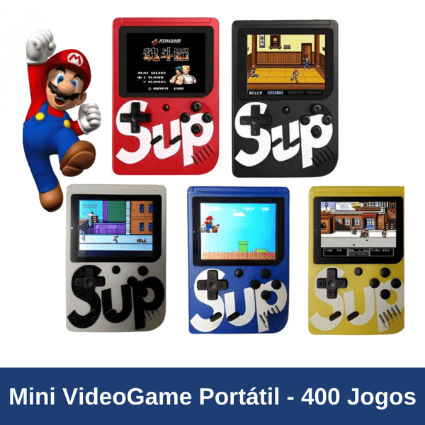 Mini Videogame Portátil Game 400 Jogos Clássicos