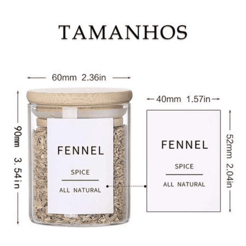 Potes de Vidro BambooFresh 200ml