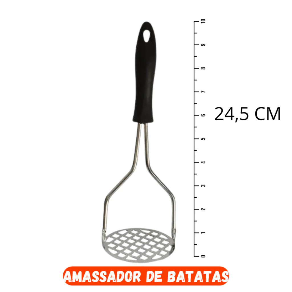 Kit Espremedor e Amassador Inox