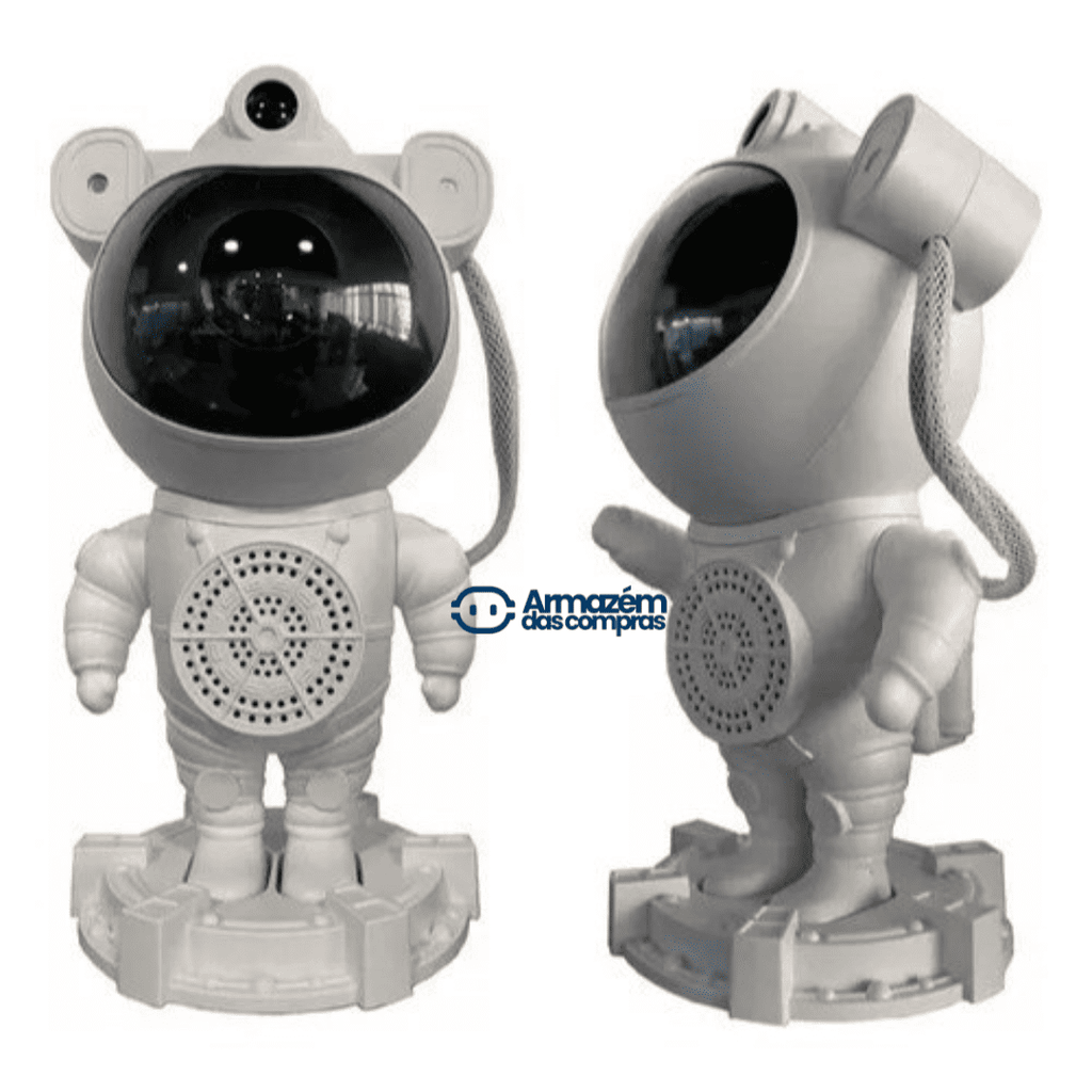 Luminária Astronauta | Projetor e Som para as Crianças