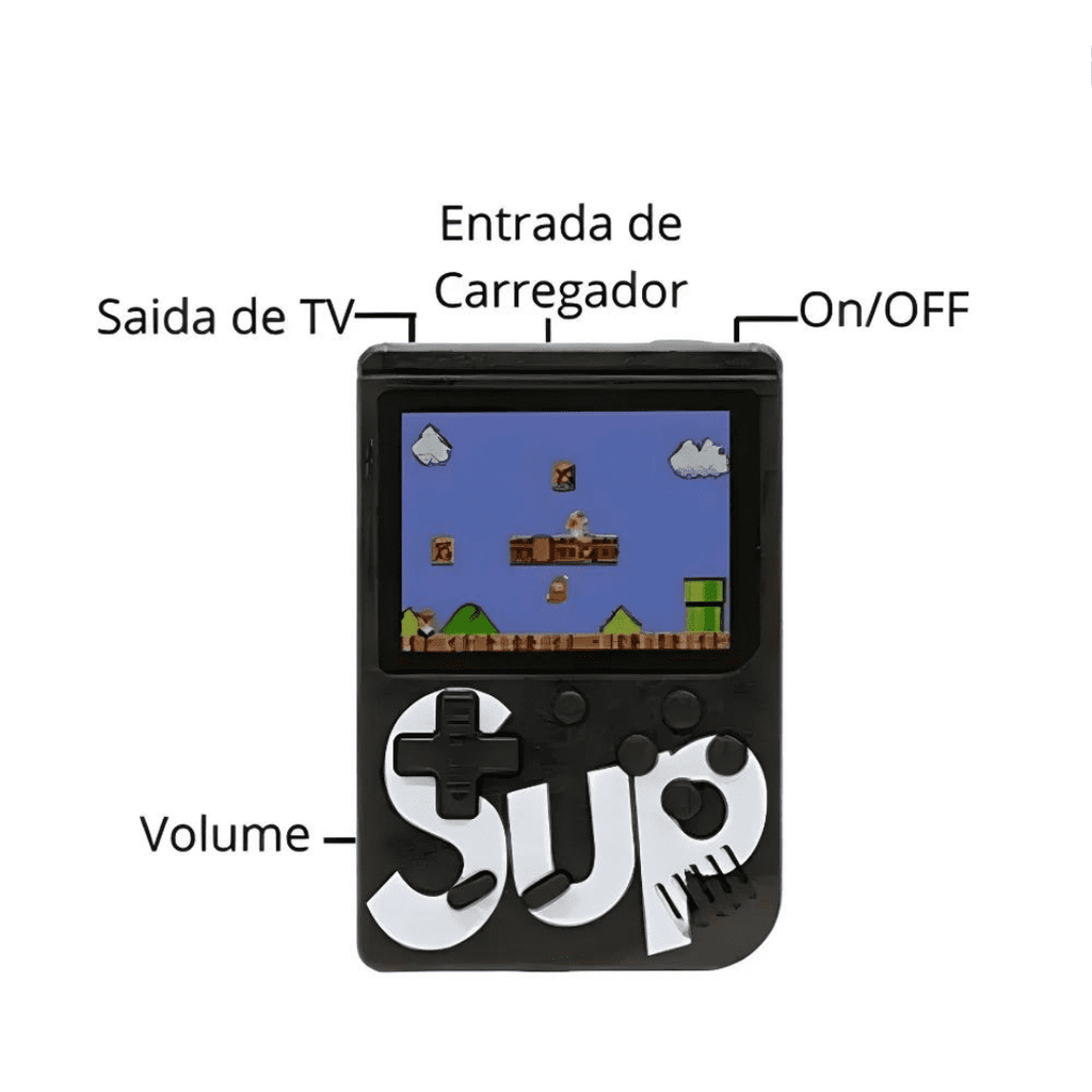 Mini Videogame Portátil Game 400 Jogos Clássicos