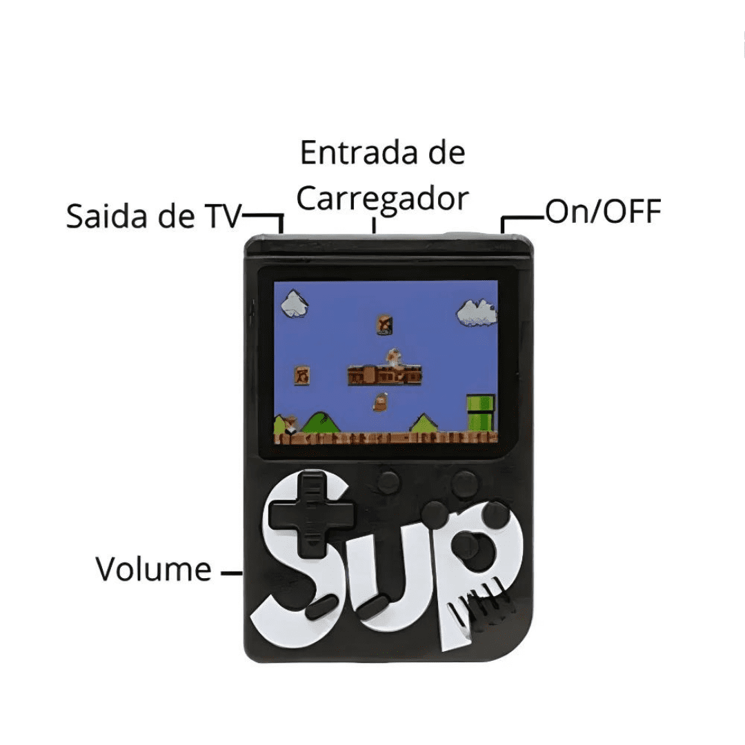 Mini Videogame Portátil Game 400 Jogos Clássicos
