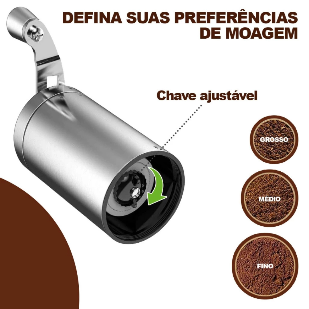Moedor de Café Manual Granofino | Café Fresco e Saboroso em Segundos