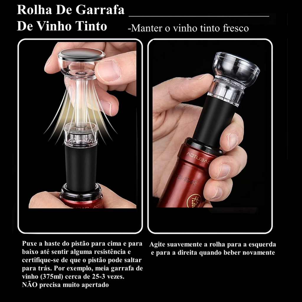 Abridor de Vinho Elétrico WineEasy USB