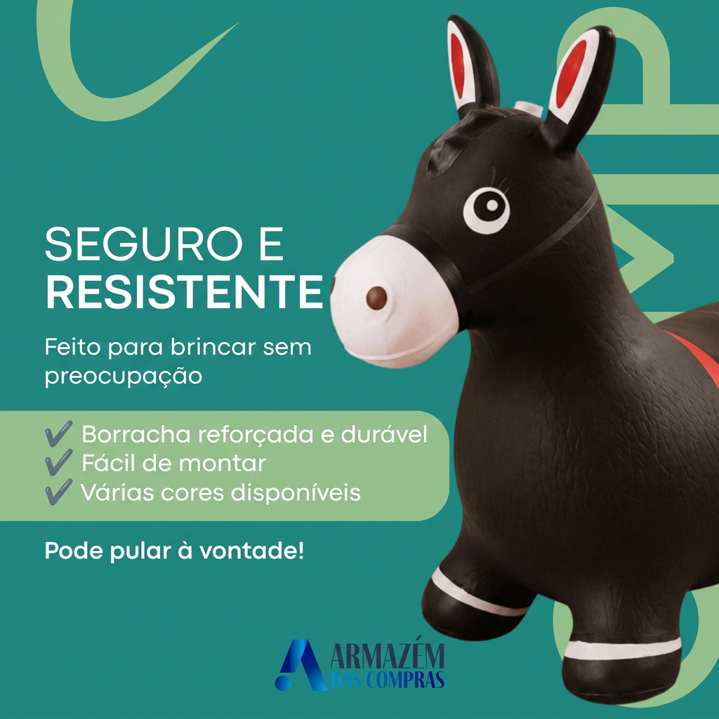 Cavalinho Pula-Pula Inflável Pocotó - Seguro e Resistente