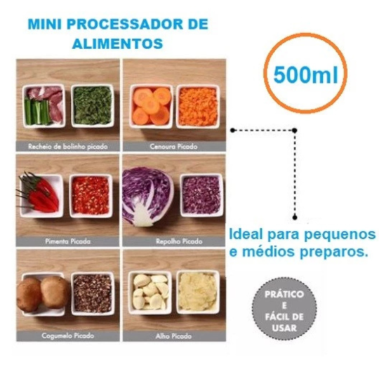 Processador Manual Express | Praticidade e Sabor Sem Esforço