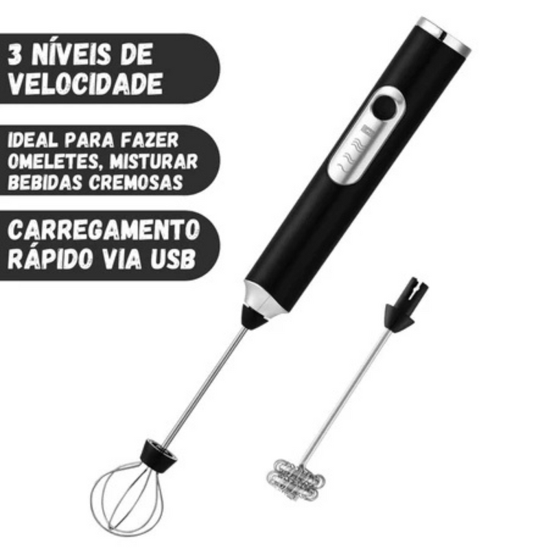 Mixer Elétrico para Bebidas USB