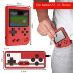 Mini Videogame Portátil com 400 Jogos Clássicos + Joystick