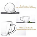 Kit 2 Xicaras de coração 200 ml | Parede Duplas