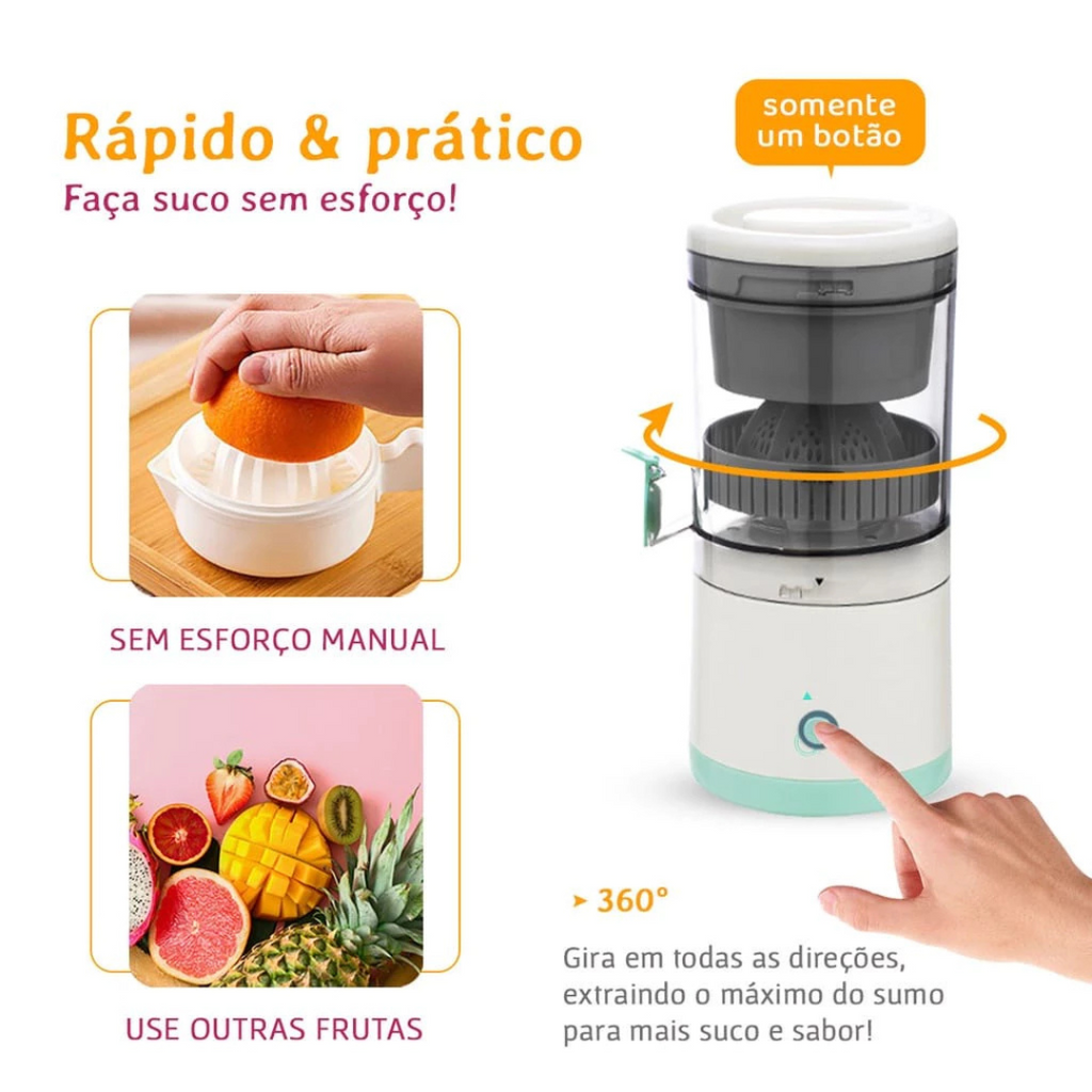 Espremedor de Frutas Portátil USB | Citrus Pró