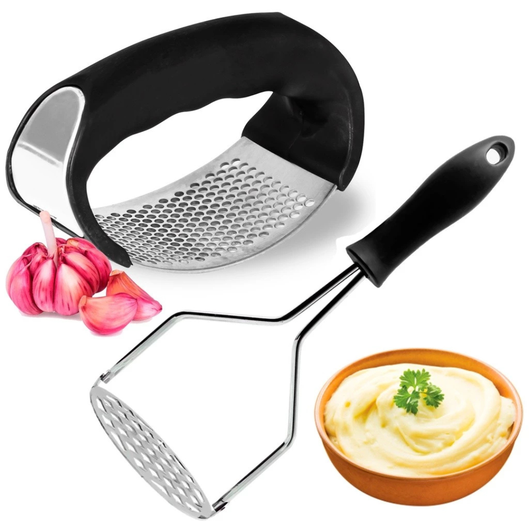 Kit Espremedor e Amassador Inox