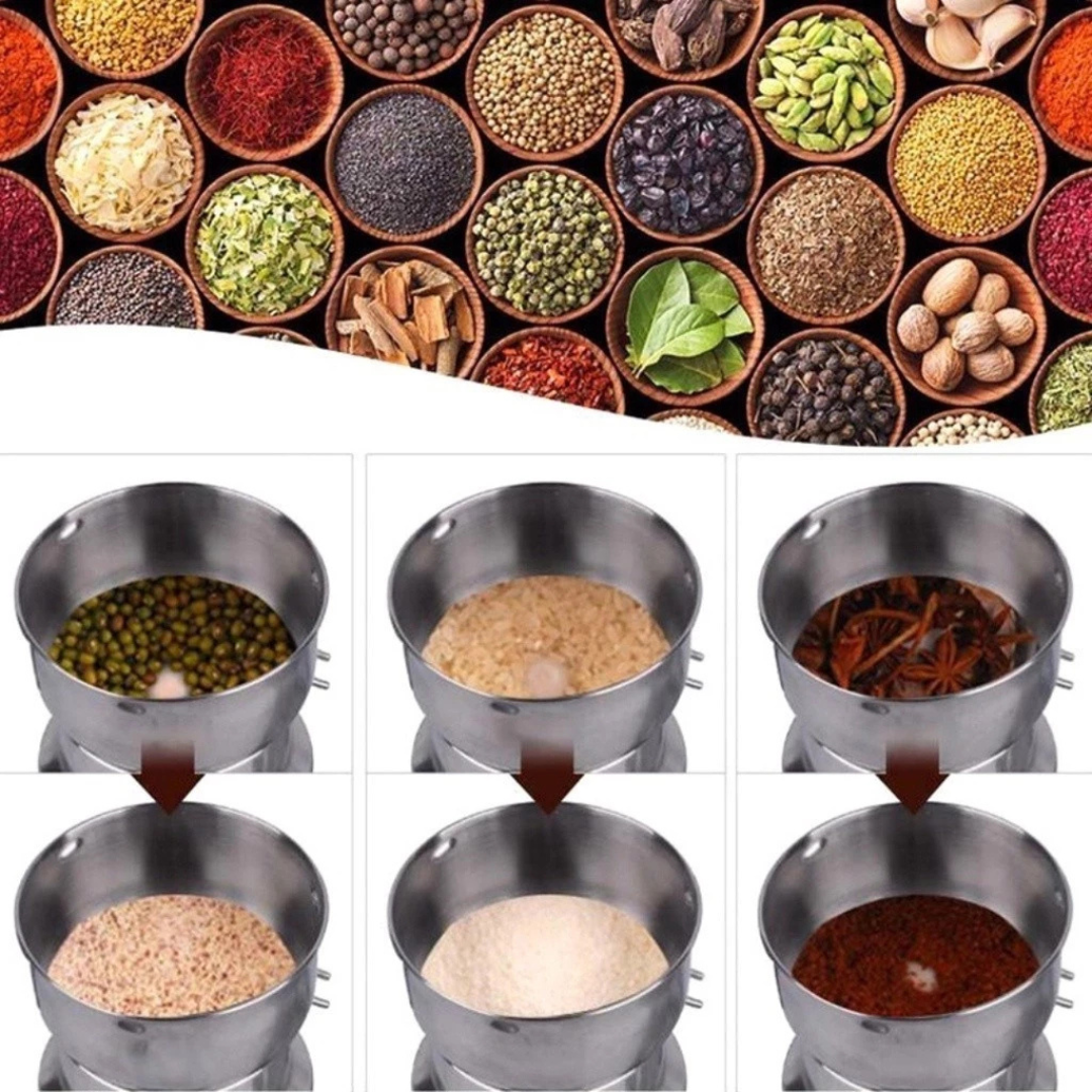 Moedor e Triturador de Grãos GranoFino | Café e Temperos Moídos com Um Toque