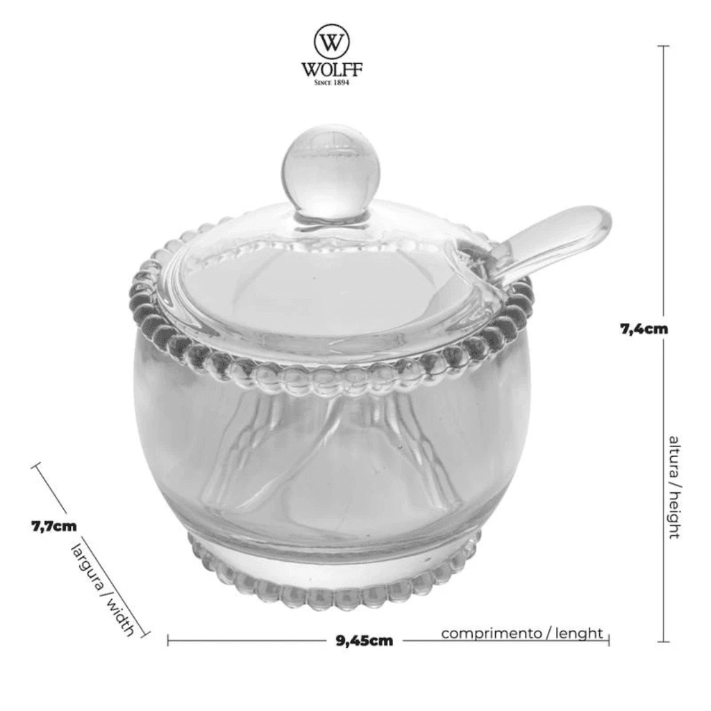 Açucareiro Cristal Pearl Elegance!