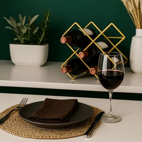 Adega de Mesa WineDecor Metal | Organização e Sofisticação para Amantes de Vinho