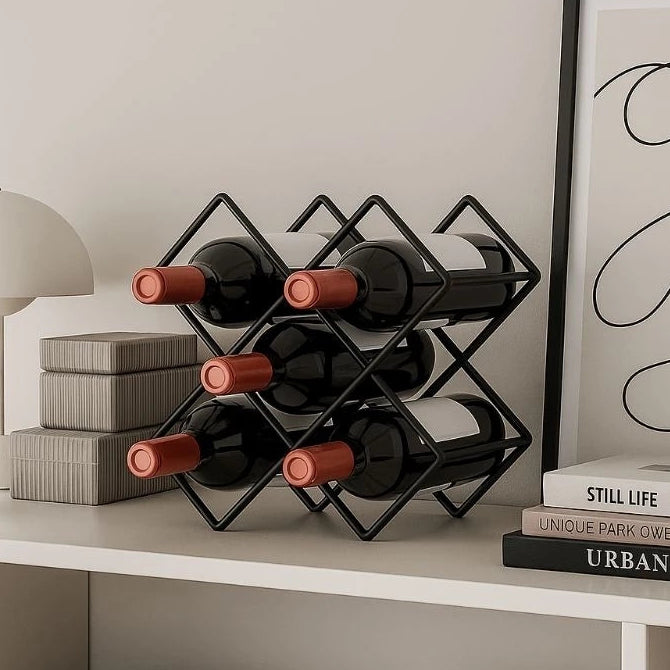 Adega de Mesa WineDecor Metal | Organização e Sofisticação para Amantes de Vinho