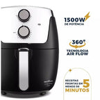 Air Fryer Britânia Dura Mais 1500W | Capacidade Família e Tecnologia Antiaderente