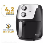 Air Fryer Britânia Dura Mais 1500W | Capacidade Família e Tecnologia Antiaderente