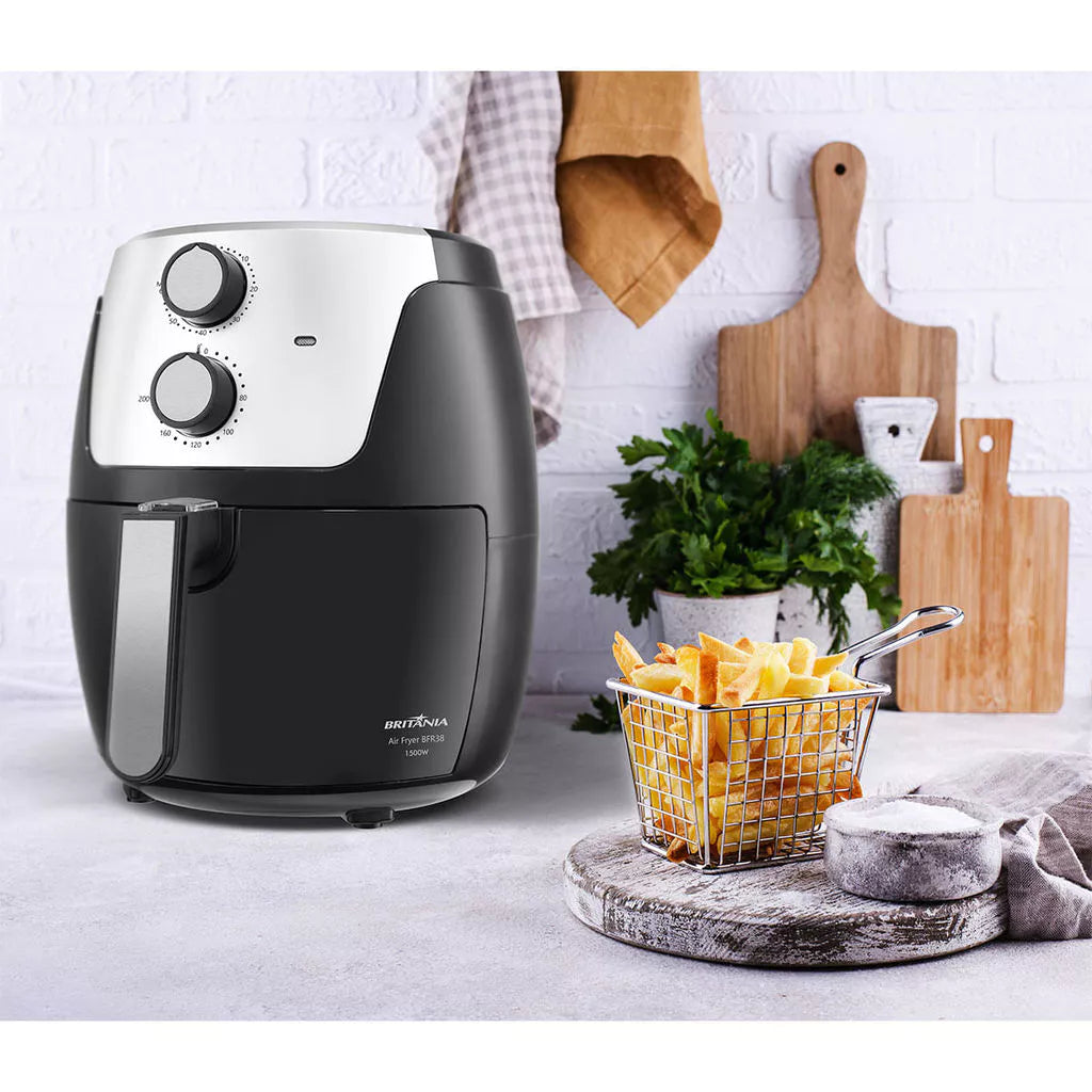 Air Fryer Britânia Dura Mais 1500W | Capacidade Família e Tecnologia Antiaderente