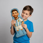 Almofada Jogador de Futebol 3D 50cm | Decoração Copa do Mundo, Brasil, Argentina e Portugal