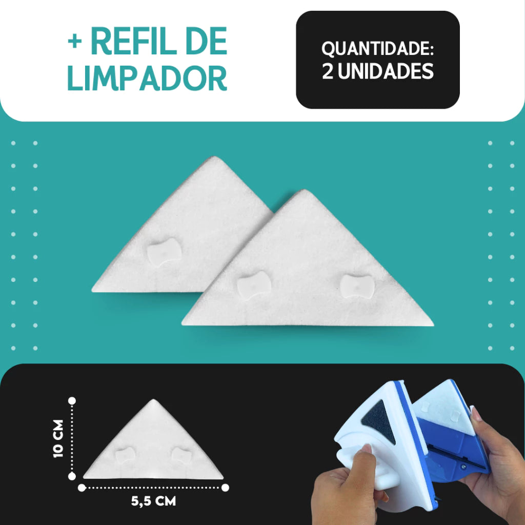 Aparelho Limpa Vidro Pro | Janelas Impecáveis por Dentro e Por Fora