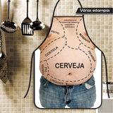 Avental Churrasqueiro Engraçado | Presente Criativo para Amigo Secreto e Festas