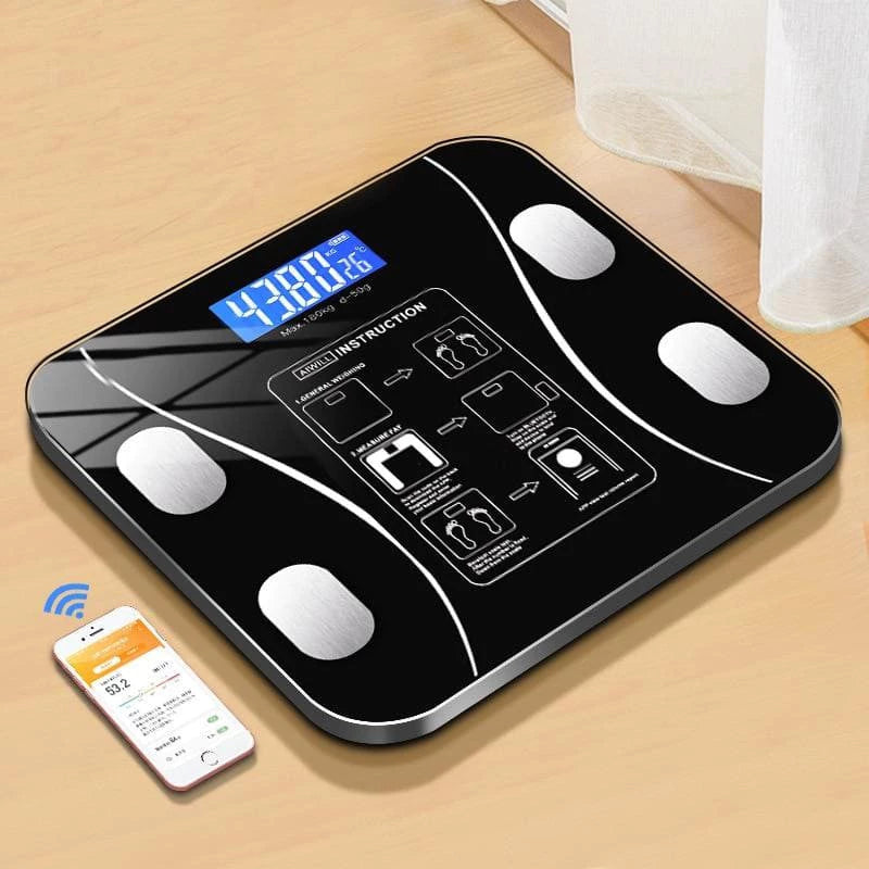 Balança Digital Fit Connect | Monitoramento Completo de Gordura e Massa Muscular