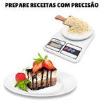 Balança de Cozinha Digital 10kg | Precisão Total para sua Dieta e Vida Saudável
