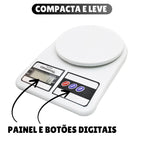 Balança de Cozinha Digital 10kg | Precisão Total para sua Dieta e Vida Saudável