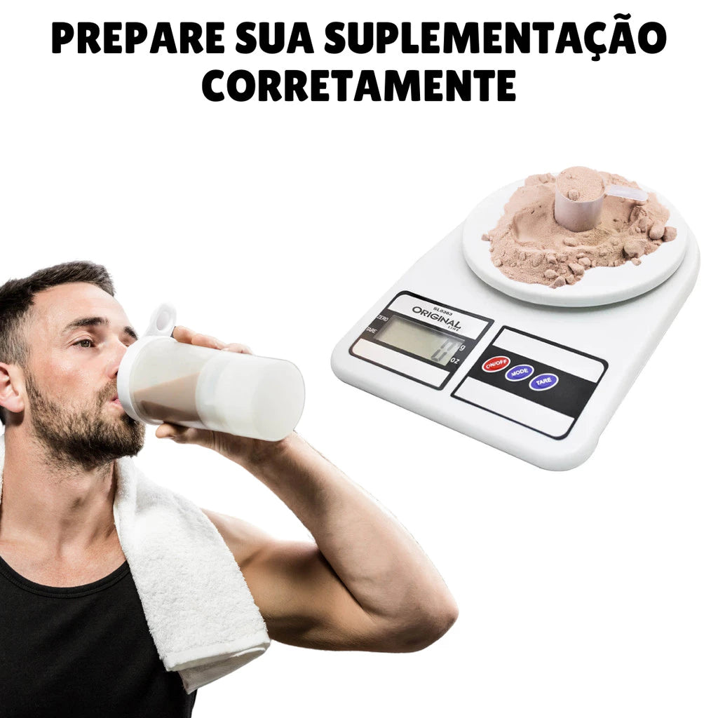 Balança de Cozinha Digital 10kg | Precisão Total para sua Dieta e Vida Saudável
