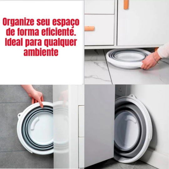 Balde Dobrável Pratic | Organização e Espaço na Sua Casa