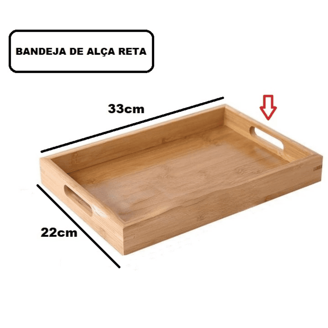 Bandeja de Servir Bambu Sofisticada