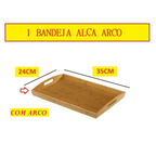 Bandeja de Servir Bambu Sofisticada