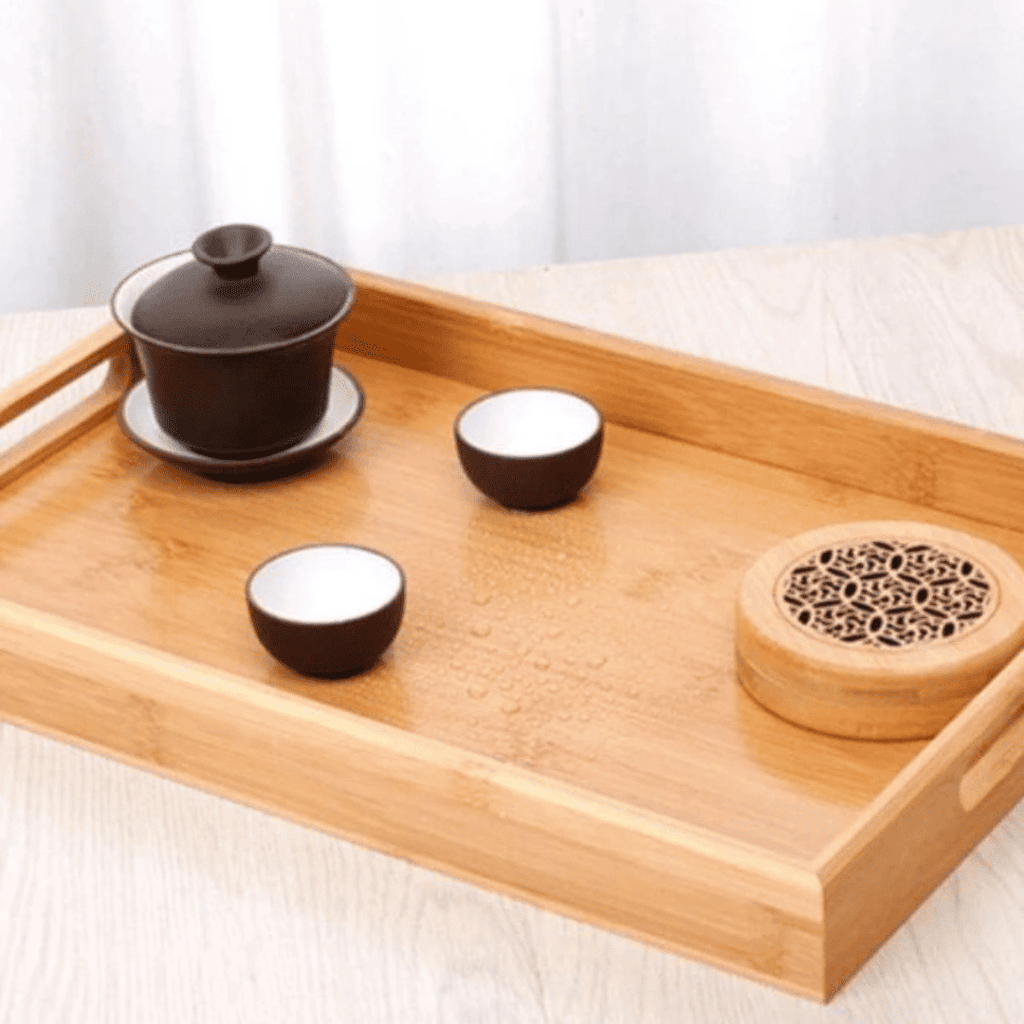 Bandeja de Servir Bambu Sofisticada
