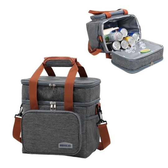 Bolsa Térmica Dupla FreshGo | Alimentos Quentes ou Frios Onde Você Estiver