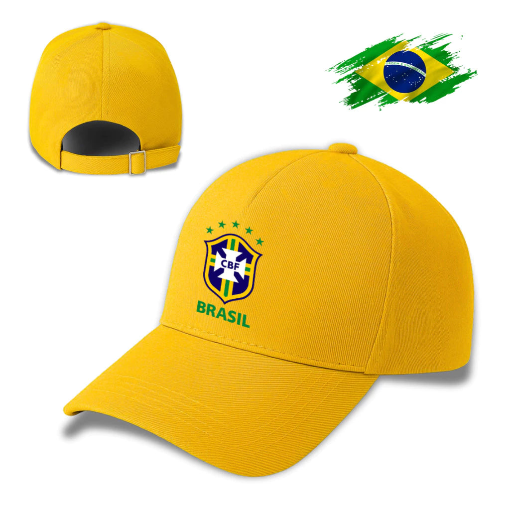 Boné Brasil Canarinho | Estampa de Alta Qualidade e Tecido Respirável