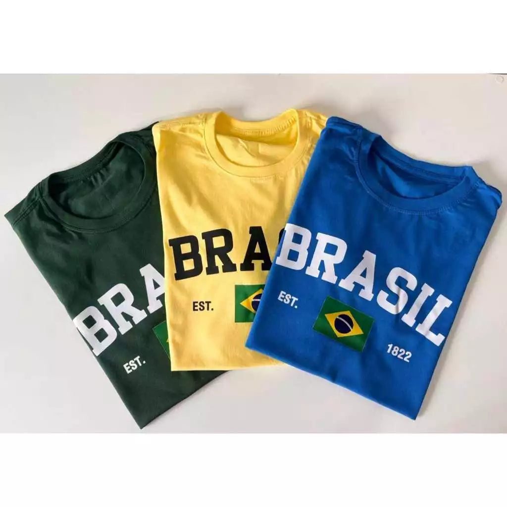 Camisa do Brasil Feminina Cotton Luxo | Design Versátil e Caimento Impecável