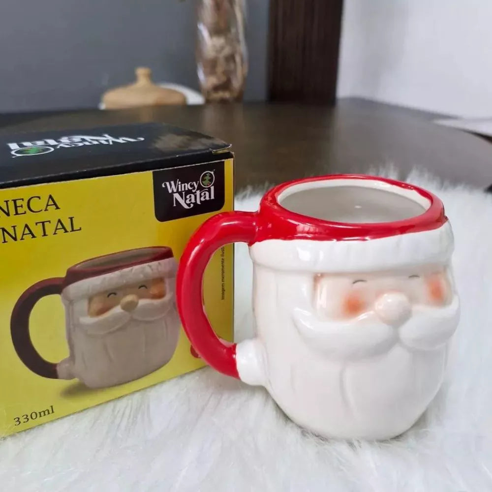 Caneca Natal Papai Noel | Magia e Café na Sua Mesa Natalina