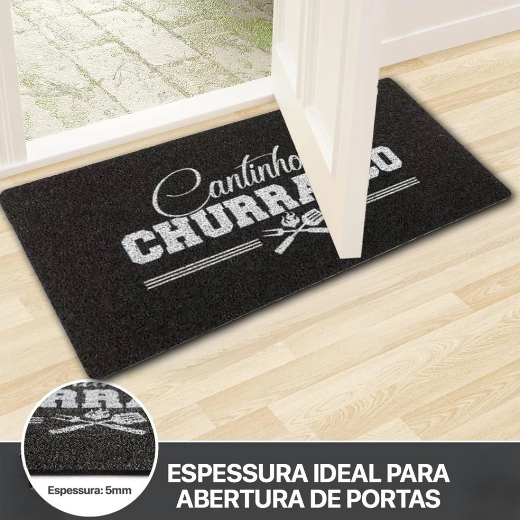 Capacho Decorativo Área Gourmet | Estilo e Segurança para o seu Cantinho do Churrasco