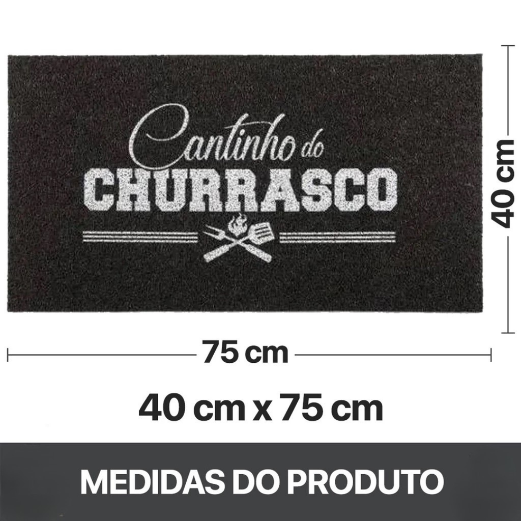 Capacho Decorativo Área Gourmet | Estilo e Segurança para o seu Cantinho do Churrasco