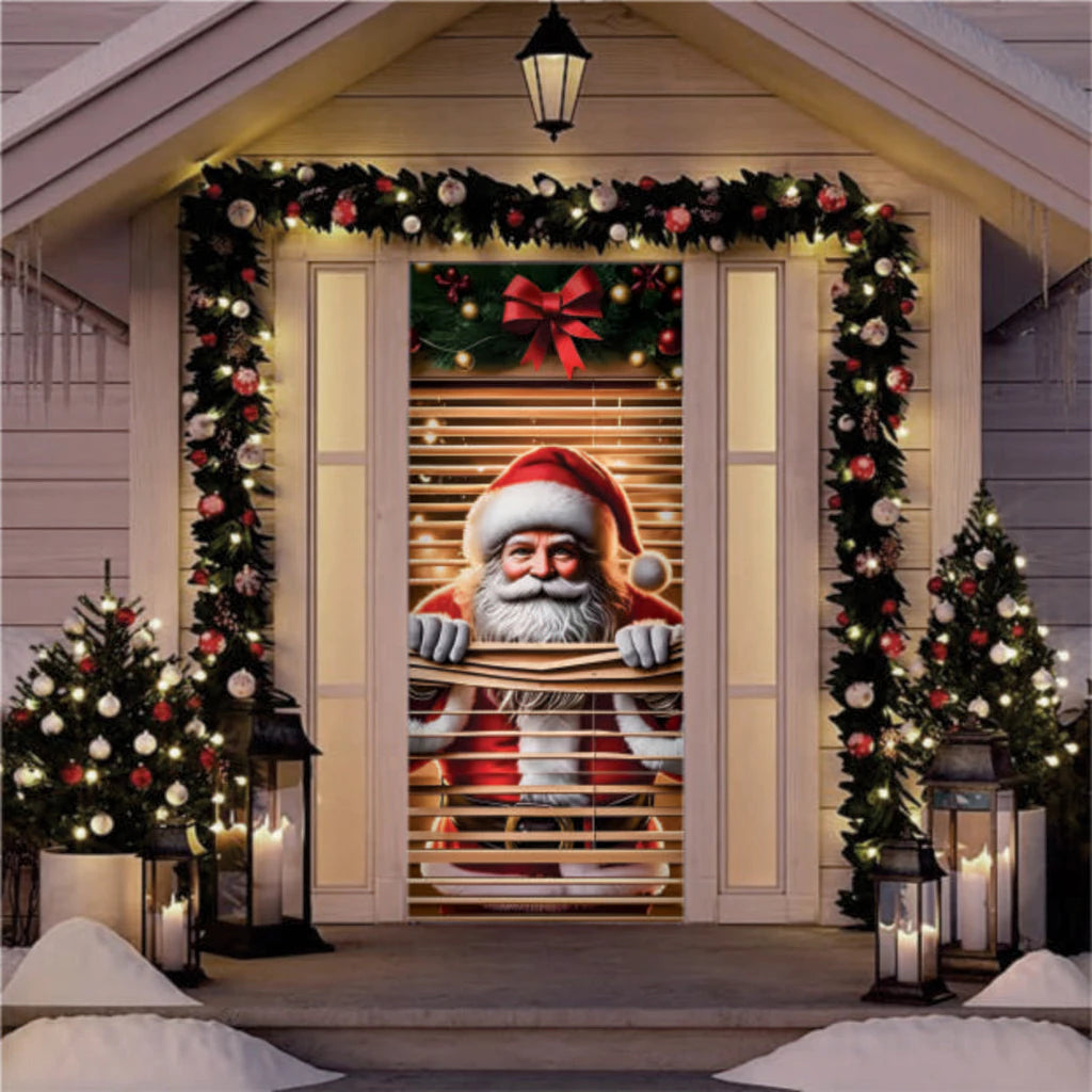 Capa de Porta Natal Mágica | Decoração Festiva em 5 Minutos Sem Esforço