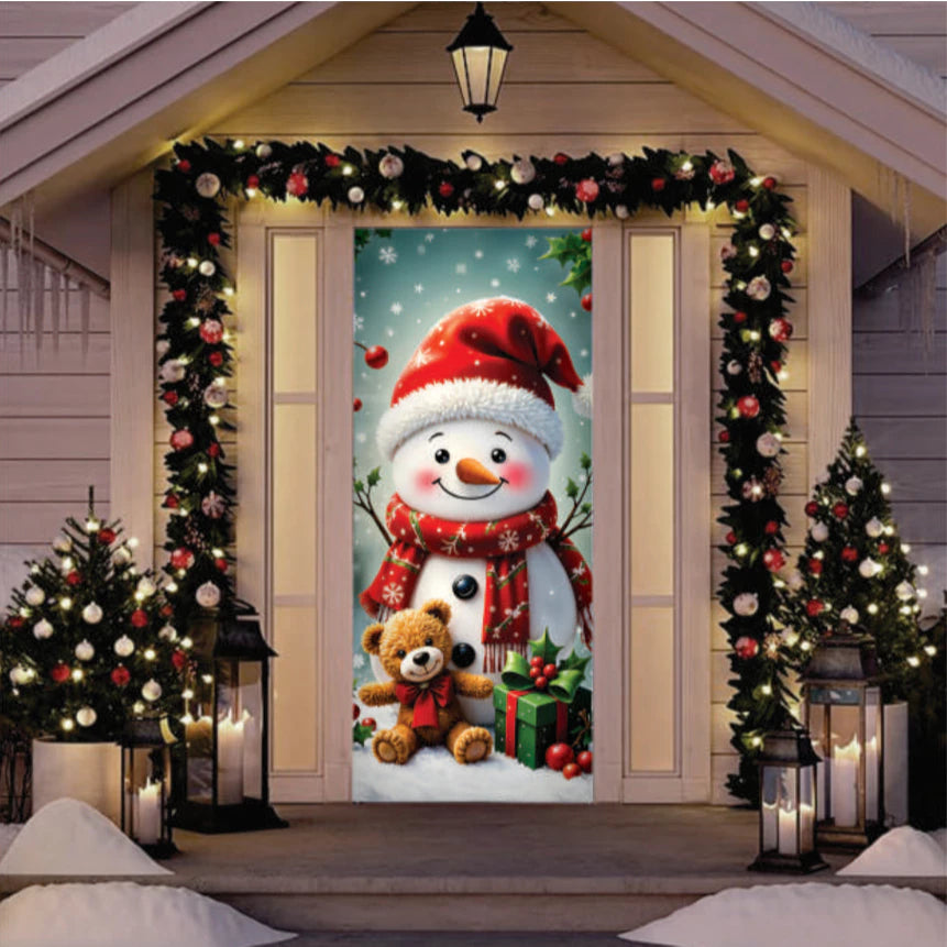 Capa de Porta Natal Mágica | Decoração Festiva em 5 Minutos Sem Esforço