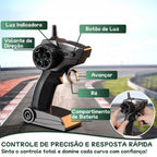 Carrinho de Controle Remoto Esportivo | Escala 1:24 com Acessórios