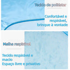 Cercado Dobrável Hexagonal | Bebês +6 Meses e Pets | 120cm | Impermeável | Piscina de Bolinhas | Portátil