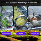 Cesta Cilindro MasterGrill | Assados e Legumes Perfeitos, Sem Cair na Brasa